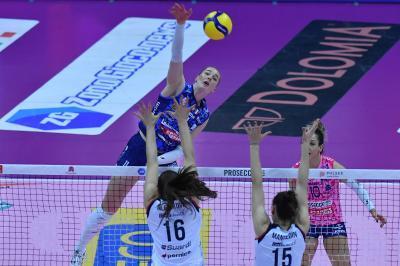 TREVISO 09 03 2025 LEGAVOLLEY FEMMINILE PLAYOFF CAMPIONATO 2024-2025 PROSECCO DOC IMOCO - BERGAMO 1991