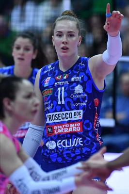 TREVISO 09 03 2025 LEGAVOLLEY FEMMINILE PLAYOFF CAMPIONATO 2024-2025 PROSECCO DOC IMOCO - BERGAMO 1991