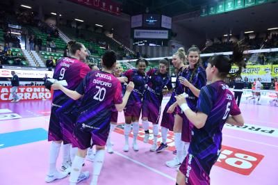 TREVISO 09 03 2025 LEGAVOLLEY FEMMINILE PLAYOFF CAMPIONATO 2024-2025 PROSECCO DOC IMOCO - BERGAMO 1991