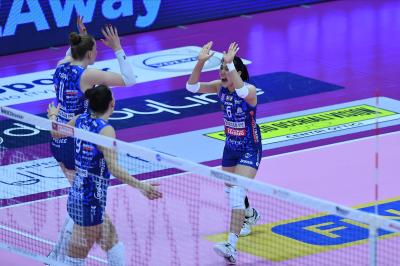 TREVISO 09 03 2025 LEGAVOLLEY FEMMINILE PLAYOFF CAMPIONATO 2024-2025 PROSECCO DOC IMOCO - BERGAMO 1991