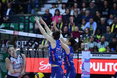 TREVISO 09 03 2025 LEGAVOLLEY FEMMINILE PLAYOFF CAMPIONATO 2024-2025 PROSECCO DOC IMOCO - BERGAMO 1991