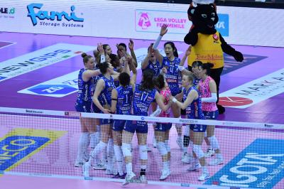 TREVISO 09 03 2025 LEGAVOLLEY FEMMINILE PLAYOFF CAMPIONATO 2024-2025 PROSECCO DOC IMOCO - BERGAMO 1991