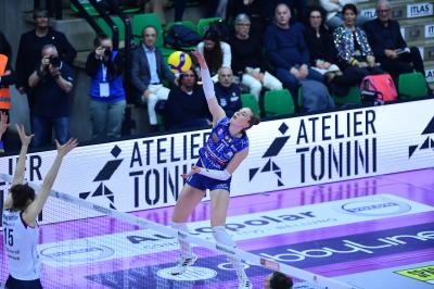 TREVISO 09 03 2025 LEGAVOLLEY FEMMINILE PLAYOFF CAMPIONATO 2024-2025 PROSECCO DOC IMOCO - BERGAMO 1991