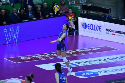 TREVISO 09 03 2025 LEGAVOLLEY FEMMINILE PLAYOFF CAMPIONATO 2024-2025 PROSECCO DOC IMOCO - BERGAMO 1991