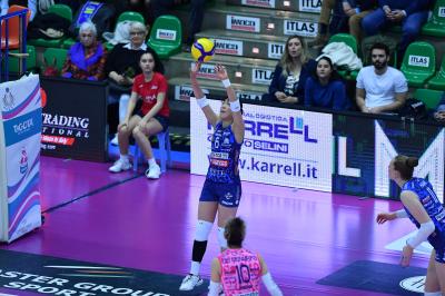 TREVISO 09 03 2025 LEGAVOLLEY FEMMINILE PLAYOFF CAMPIONATO 2024-2025 PROSECCO DOC IMOCO - BERGAMO 1991