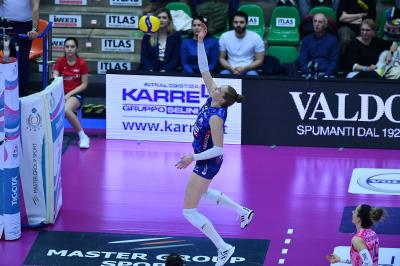 TREVISO 09 03 2025 LEGAVOLLEY FEMMINILE PLAYOFF CAMPIONATO 2024-2025 PROSECCO DOC IMOCO - BERGAMO 1991