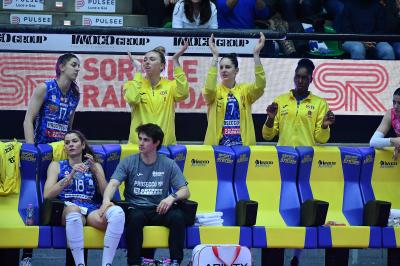 TREVISO 09 03 2025 LEGAVOLLEY FEMMINILE PLAYOFF CAMPIONATO 2024-2025 PROSECCO DOC IMOCO - BERGAMO 1991