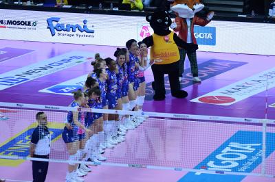 TREVISO 09 03 2025 LEGAVOLLEY FEMMINILE PLAYOFF CAMPIONATO 2024-2025 PROSECCO DOC IMOCO - BERGAMO 1991