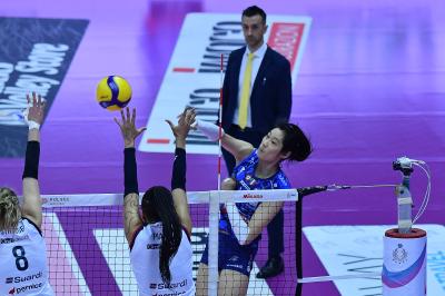 TREVISO 09 03 2025 LEGAVOLLEY FEMMINILE PLAYOFF CAMPIONATO 2024-2025 PROSECCO DOC IMOCO - BERGAMO 1991