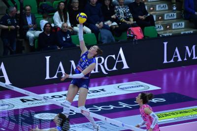 TREVISO 09 03 2025 LEGAVOLLEY FEMMINILE PLAYOFF CAMPIONATO 2024-2025 PROSECCO DOC IMOCO - BERGAMO 1991