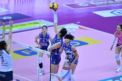 TREVISO 09 03 2025 LEGAVOLLEY FEMMINILE PLAYOFF CAMPIONATO 2024-2025 PROSECCO DOC IMOCO - BERGAMO 1991