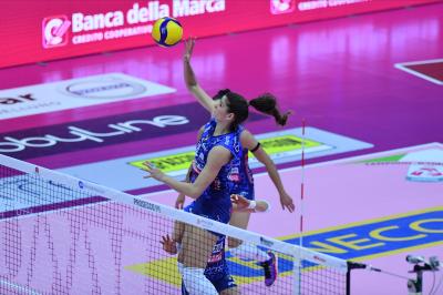 TREVISO 09 03 2025 LEGAVOLLEY FEMMINILE PLAYOFF CAMPIONATO 2024-2025 PROSECCO DOC IMOCO - BERGAMO 1991