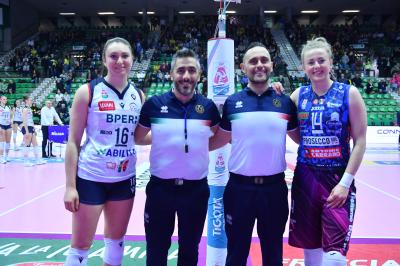 TREVISO 09 03 2025 LEGAVOLLEY FEMMINILE PLAYOFF CAMPIONATO 2024-2025 PROSECCO DOC IMOCO - BERGAMO 1991