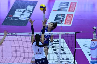 TREVISO 09 03 2025 LEGAVOLLEY FEMMINILE PLAYOFF CAMPIONATO 2024-2025 PROSECCO DOC IMOCO - BERGAMO 1991