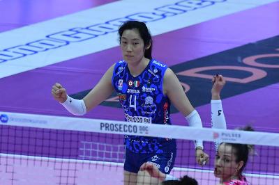 TREVISO 09 03 2025 LEGAVOLLEY FEMMINILE PLAYOFF CAMPIONATO 2024-2025 PROSECCO DOC IMOCO - BERGAMO 1991