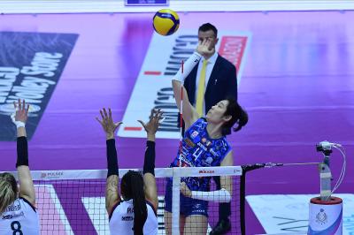 TREVISO 09 03 2025 LEGAVOLLEY FEMMINILE PLAYOFF CAMPIONATO 2024-2025 PROSECCO DOC IMOCO - BERGAMO 1991