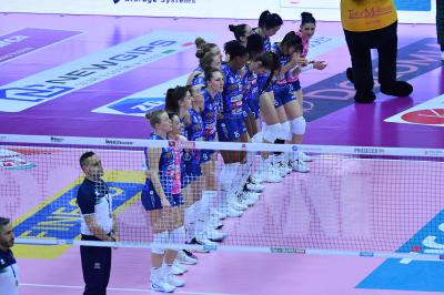 TREVISO 09 03 2025 LEGAVOLLEY FEMMINILE PLAYOFF CAMPIONATO 2024-2025 PROSECCO DOC IMOCO - BERGAMO 1991