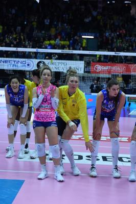 TREVISO 09 03 2025 LEGAVOLLEY FEMMINILE PLAYOFF CAMPIONATO 2024-2025 PROSECCO DOC IMOCO - BERGAMO 1991