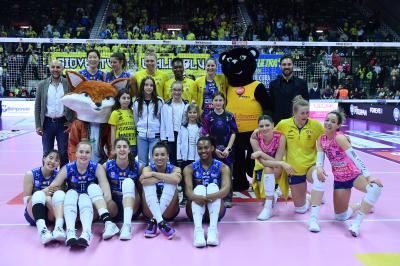 TREVISO 09 03 2025 LEGAVOLLEY FEMMINILE PLAYOFF CAMPIONATO 2024-2025 PROSECCO DOC IMOCO - BERGAMO 1991