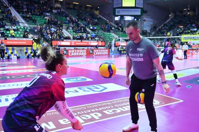 TREVISO 09 03 2025 LEGAVOLLEY FEMMINILE PLAYOFF CAMPIONATO 2024-2025 PROSECCO DOC IMOCO - BERGAMO 1991