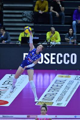 TREVISO 09 03 2025 LEGAVOLLEY FEMMINILE PLAYOFF CAMPIONATO 2024-2025 PROSECCO DOC IMOCO - BERGAMO 1991