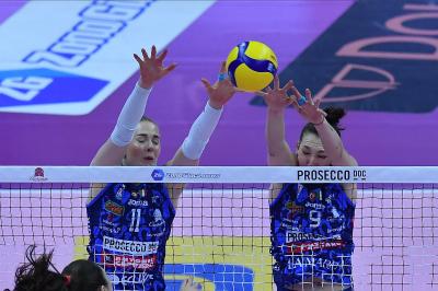 TREVISO 09 03 2025 LEGAVOLLEY FEMMINILE PLAYOFF CAMPIONATO 2024-2025 PROSECCO DOC IMOCO - BERGAMO 1991