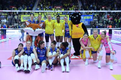 TREVISO 09 03 2025 LEGAVOLLEY FEMMINILE PLAYOFF CAMPIONATO 2024-2025 PROSECCO DOC IMOCO - BERGAMO 1991