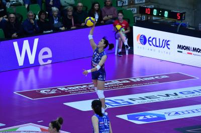 TREVISO 09 03 2025 LEGAVOLLEY FEMMINILE PLAYOFF CAMPIONATO 2024-2025 PROSECCO DOC IMOCO - BERGAMO 1991