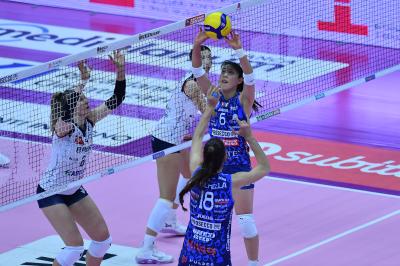 TREVISO 09 03 2025 LEGAVOLLEY FEMMINILE PLAYOFF CAMPIONATO 2024-2025 PROSECCO DOC IMOCO - BERGAMO 1991