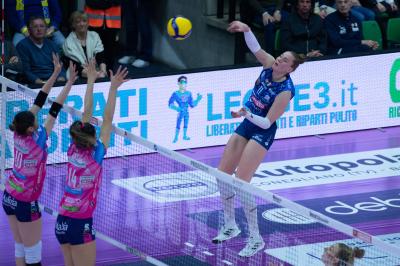 TREVISO 22 03 2025 LEGAVOLLEY PLAYOFF CAMPIONATO 2024-2025 PROSECCO DOC IMOCO - IGOR GORGONZOLA NOVARA