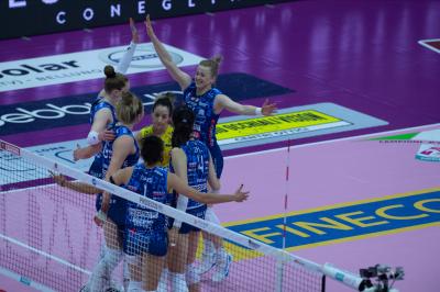TREVISO 22 03 2025 LEGAVOLLEY PLAYOFF CAMPIONATO 2024-2025 PROSECCO DOC IMOCO - IGOR GORGONZOLA NOVARA