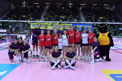 TREVISO 06 04 2025 LEGAVOLLEY PLAYOFF CAMPIONATO 2024-2025 PROSECCO DOC IMOCO - IGOR GORGONZOLA NOVARA
