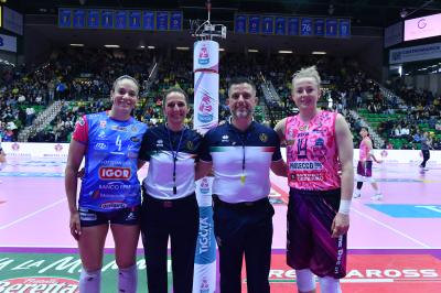 TREVISO 06 04 2025 LEGAVOLLEY PLAYOFF CAMPIONATO 2024-2025 PROSECCO DOC IMOCO - IGOR GORGONZOLA NOVARA