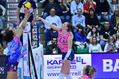 TREVISO 06 04 2025 LEGAVOLLEY PLAYOFF CAMPIONATO 2024-2025 PROSECCO DOC IMOCO - IGOR GORGONZOLA NOVARA