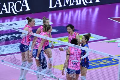 TREVISO 06 04 2025 LEGAVOLLEY PLAYOFF CAMPIONATO 2024-2025 PROSECCO DOC IMOCO - IGOR GORGONZOLA NOVARA