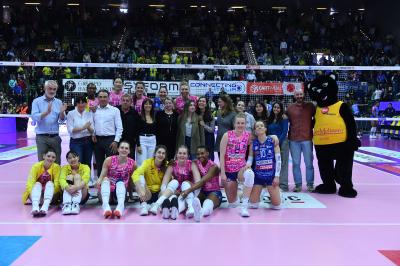 TREVISO 06 04 2025 LEGAVOLLEY PLAYOFF CAMPIONATO 2024-2025 PROSECCO DOC IMOCO - IGOR GORGONZOLA NOVARA
