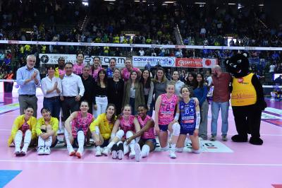 TREVISO 06 04 2025 LEGAVOLLEY PLAYOFF CAMPIONATO 2024-2025 PROSECCO DOC IMOCO - IGOR GORGONZOLA NOVARA