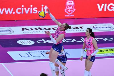 TREVISO 06 04 2025 LEGAVOLLEY PLAYOFF CAMPIONATO 2024-2025 PROSECCO DOC IMOCO - IGOR GORGONZOLA NOVARA