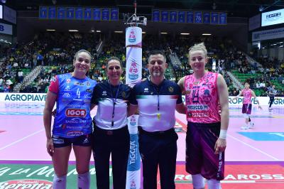 TREVISO 06 04 2025 LEGAVOLLEY PLAYOFF CAMPIONATO 2024-2025 PROSECCO DOC IMOCO - IGOR GORGONZOLA NOVARA