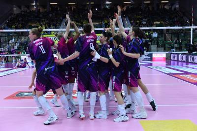 TREVISO 06 04 2025 LEGAVOLLEY PLAYOFF CAMPIONATO 2024-2025 PROSECCO DOC IMOCO - IGOR GORGONZOLA NOVARA