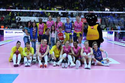 TREVISO 06 04 2025 LEGAVOLLEY PLAYOFF CAMPIONATO 2024-2025 PROSECCO DOC IMOCO - IGOR GORGONZOLA NOVARA