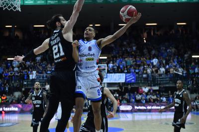 TREVISO 07 04 2025 LBA, CAMPIONATO 2024-2025 NUTRIBULLET TREVISO BASKET - SEGAFREDFO VIRTUS BOLOGNA