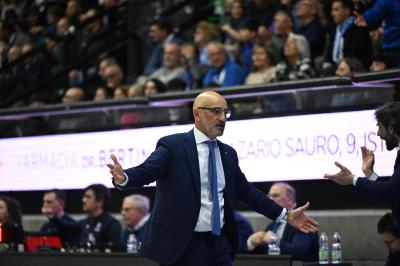 TREVISO 07 04 2025 LBA, CAMPIONATO 2024-2025 NUTRIBULLET TREVISO BASKET - SEGAFREDFO VIRTUS BOLOGNA