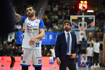 TREVISO 07 04 2025 LBA, CAMPIONATO 2024-2025 NUTRIBULLET TREVISO BASKET - SEGAFREDFO VIRTUS BOLOGNA