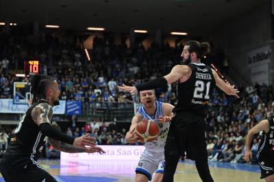 TREVISO 07 04 2025 LBA, CAMPIONATO 2024-2025 NUTRIBULLET TREVISO BASKET - SEGAFREDFO VIRTUS BOLOGNA