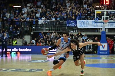 TREVISO 07 04 2025 LBA, CAMPIONATO 2024-2025 NUTRIBULLET TREVISO BASKET - SEGAFREDFO VIRTUS BOLOGNA