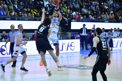 TREVISO 07 04 2025 LBA, CAMPIONATO 2024-2025 NUTRIBULLET TREVISO BASKET - SEGAFREDFO VIRTUS BOLOGNA