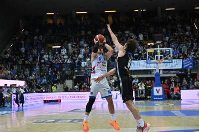 TREVISO 07 04 2025 LBA, CAMPIONATO 2024-2025 NUTRIBULLET TREVISO BASKET - SEGAFREDFO VIRTUS BOLOGNA