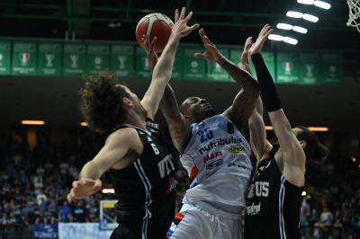 TREVISO 07 04 2025 LBA, CAMPIONATO 2024-2025 NUTRIBULLET TREVISO BASKET - SEGAFREDFO VIRTUS BOLOGNA