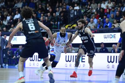 TREVISO 07 04 2025 LBA, CAMPIONATO 2024-2025 NUTRIBULLET TREVISO BASKET - SEGAFREDFO VIRTUS BOLOGNA